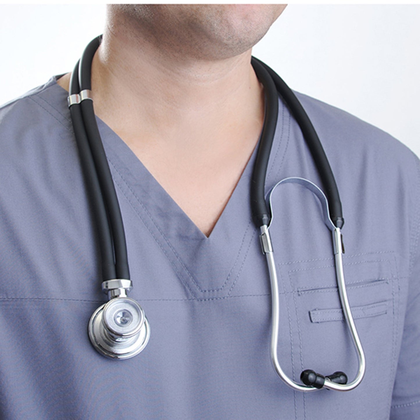Adscope® 601 Cardiology Stethoscope Black 1-Tube 19 Inch Tube Convertible Chestpiece (406198_EA)