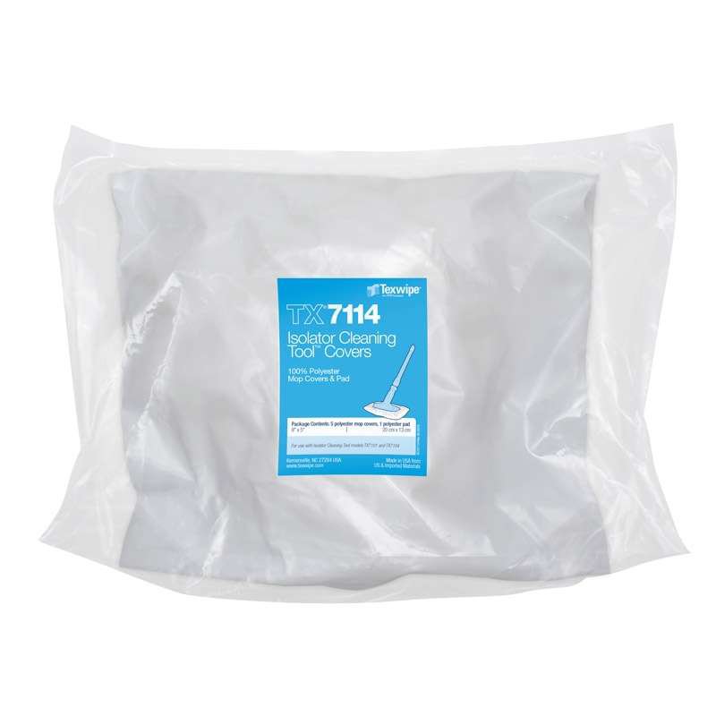 Texwipe® Mini AlphaMop™ Cleanroom Mop Head Cover / Pad Kit White Polyester Disposable (1137903_BG)