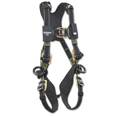3M ExoFit NEX Arc Flash Harness w/PVC Coated Aluminum D-Rings, Back&Side D-Rings, S (098-1103070)