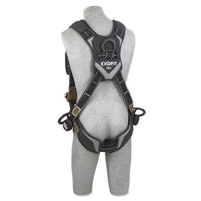 3M ExoFit NEX Arc Flash Harness w/PVC Coated Aluminum D-Rings, Back&Side D-Rings, M (098-1103071)