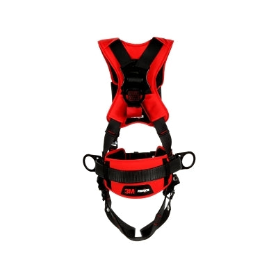 3M Protecta® Construction Style Positioning Harness, Comfort, D-Rings, Leg Buckles, SLR Adaptor, Med/Lg, Pass-Through Chest Conn (098-1161205)