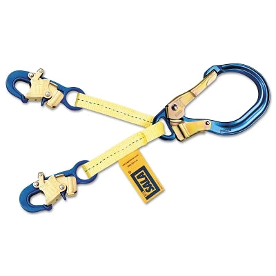 3M Web Rebar/Positioning Lanyards, 18 in, Self-Locking Snap Hook, 310 lb (098-1231380)