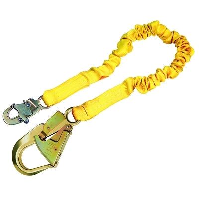3M ShockWave2 Shock Absorbing Lanyard, 6 ft, Aluminum Swivel Snap Connection, 1 Leg (098-1244311)