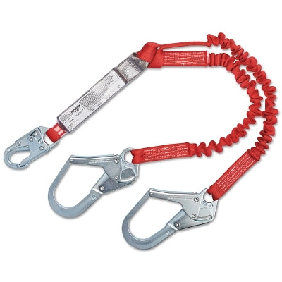 Capital Safety PRO Pack Elastic 100 Tie-Off Shock Absorbing Lanyards, 6 ft, Snap Hook, 310 lb (098-1342125)