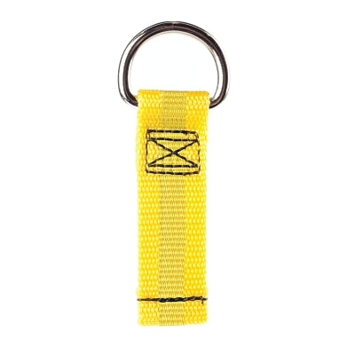 3M D-ring Attachment, 1500007, 1 in W x 3.5 in L, Webbed Nylon, Yellow (098-1500007)
