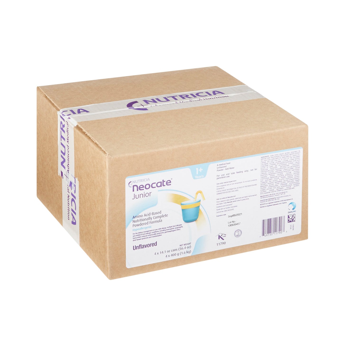Neocate® Junior Pediatric Oral Supplement Unflavored 14.1 oz. Can Powder Amino Acid Food Allergies (724512_CS)