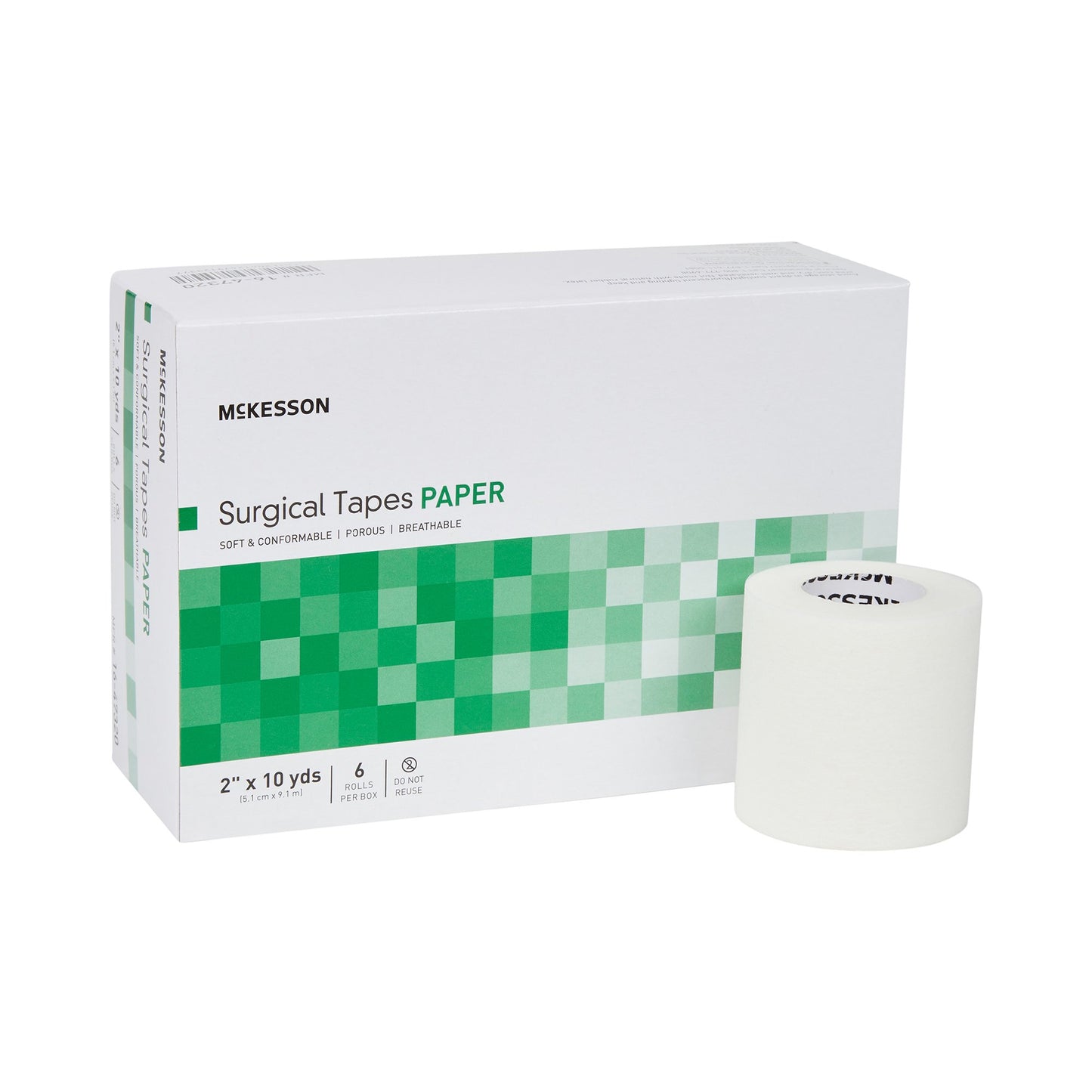 McKesson Medical Tape White 2 Inch X 10 Yard Paper NonSterile (455532_CS)