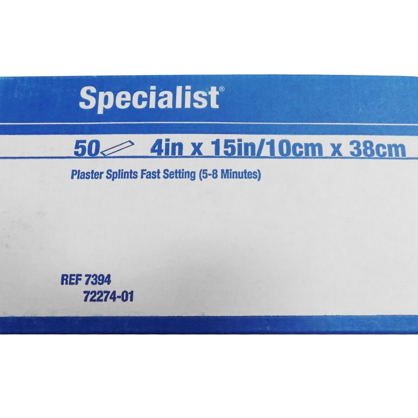Specialist® Plaster Splint 4 X 15 Inch Plaster of Paris White (4802_BX)
