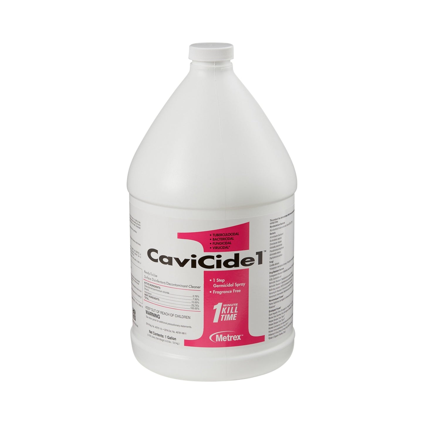 CaviCide1™ Surface Disinfectant Cleaner Alcohol Based Manual Pour Liquid 1 gal. Jug Alcohol Scent NonSterile (803721_EA)