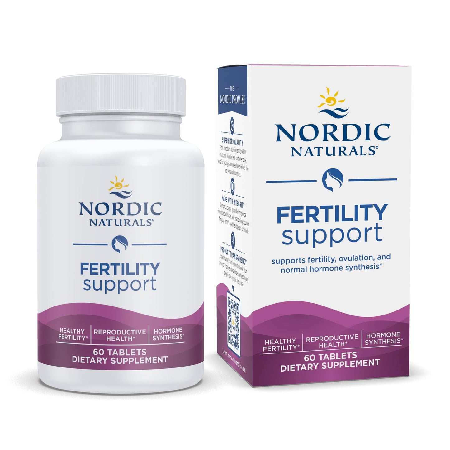 Nordic Naturals® Fertility Support Dietary Supplement Inositol 1100 mg Strength Tablet 60 per Bottle (1264952_BT)