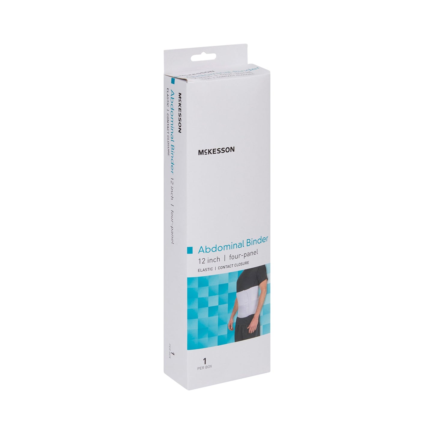 McKesson Abdominal Binder Large / X-Large Hook and Loop Closure 62 to 74 Inch Waist Circumference 12 Inch Height Adult (1159060_EA)