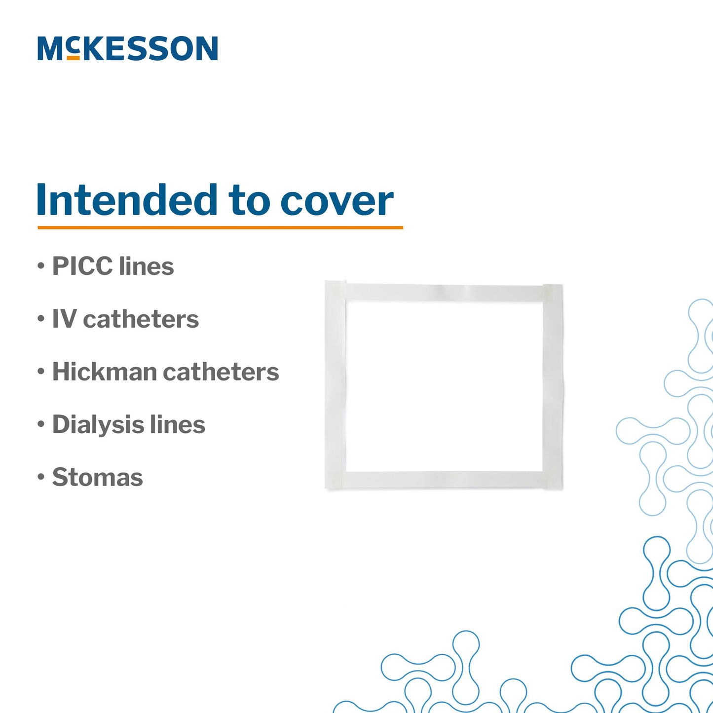 McKesson IV Site Barrier Protector 10 X 12 Inch NonSterile (1162488_PK)