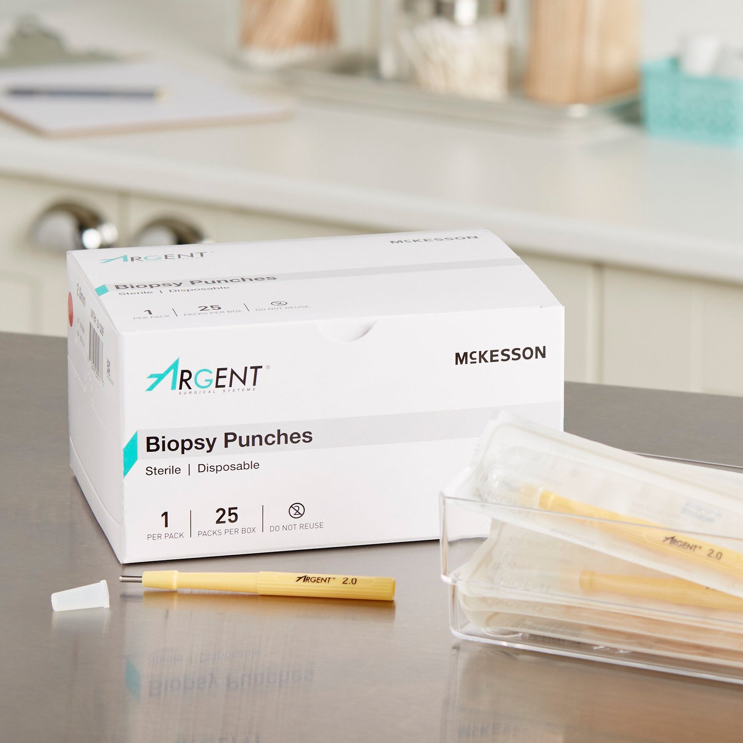 McKesson Argent™ Biopsy Punch Dermal 2 mm (1175170_CS)