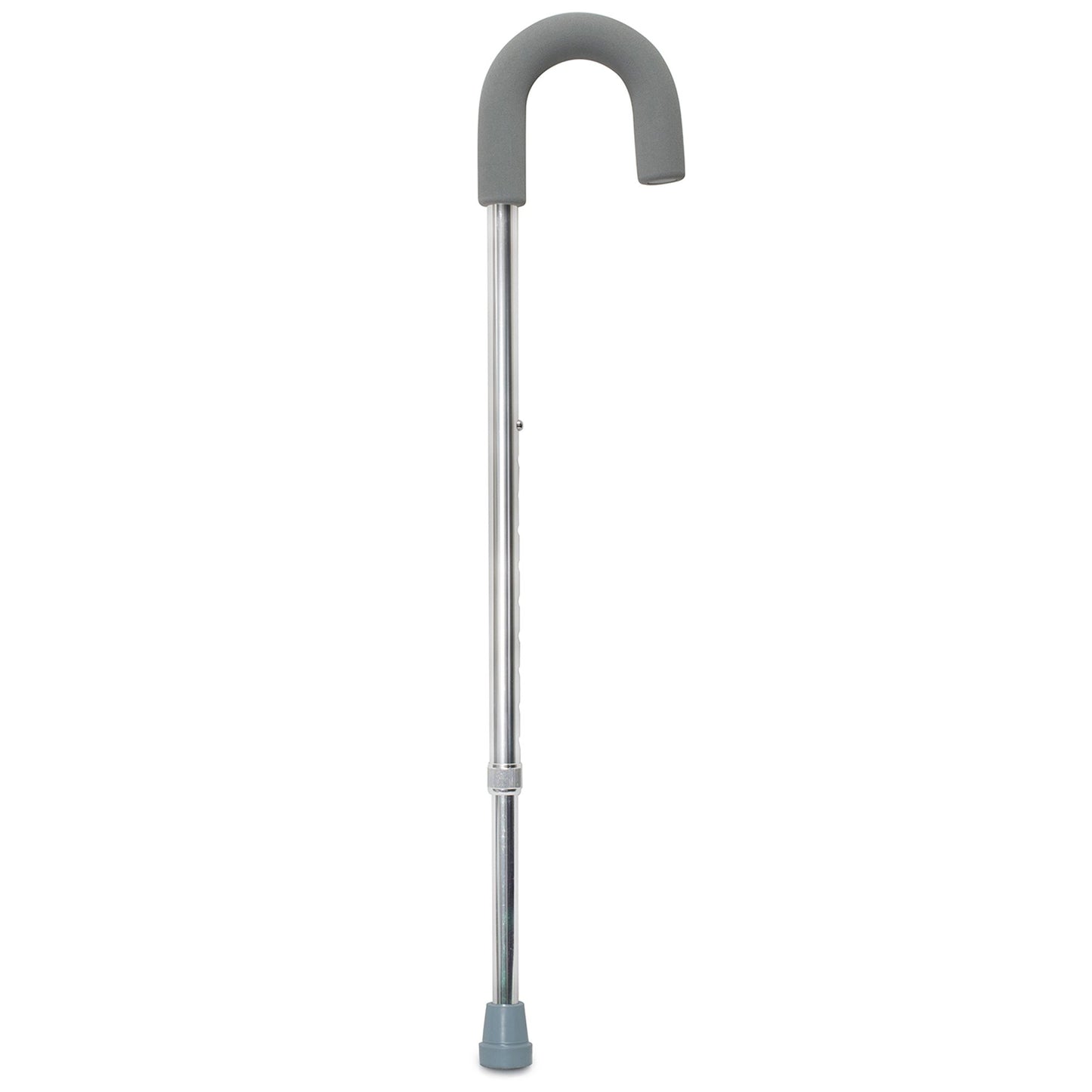 McKesson Round Handle Cane Aluminum 28-3/4 to 37-3/4 Inch Height Silver (1103359_EA)