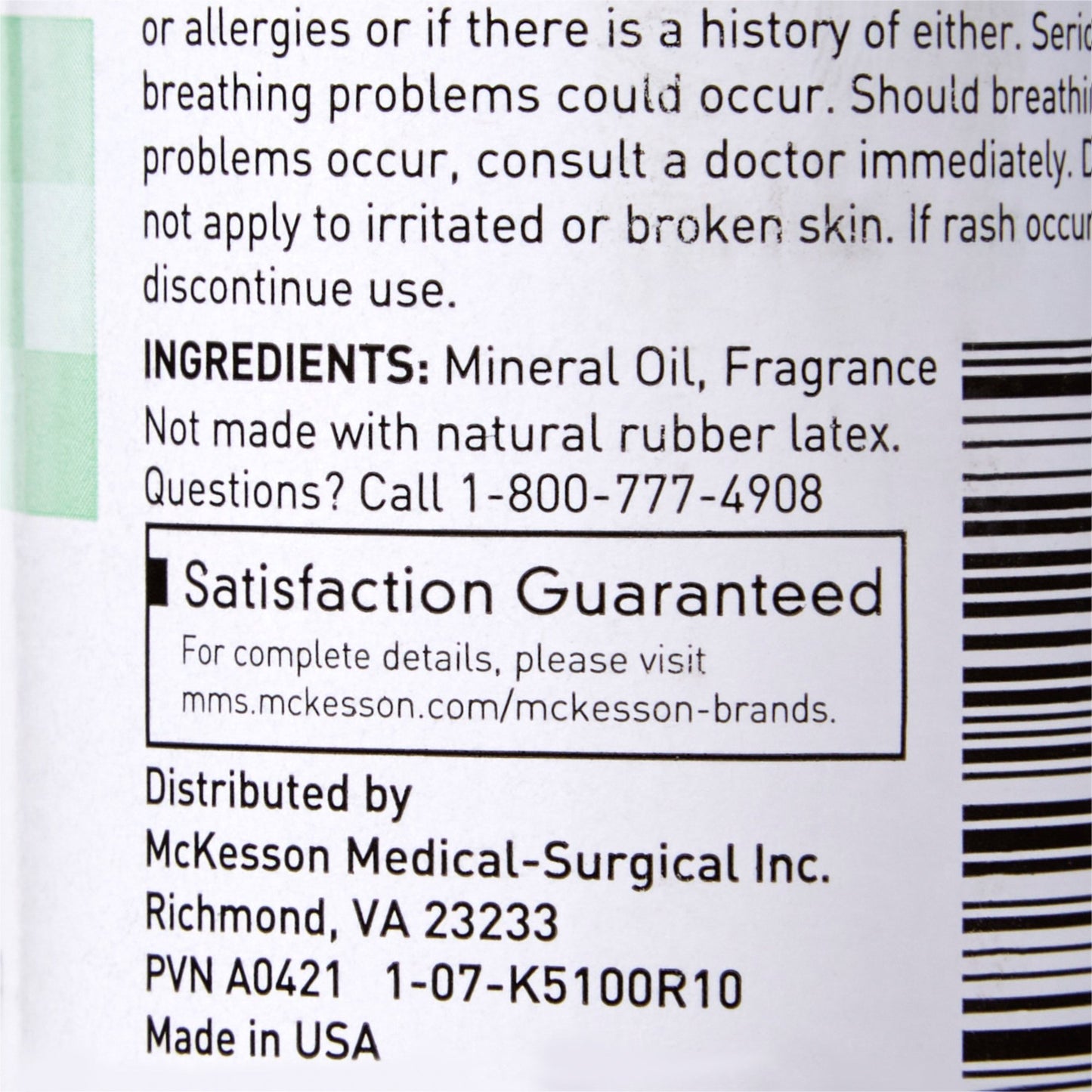 McKesson Baby Oil 4 oz. Bottle Scented Oil (864689_CS)