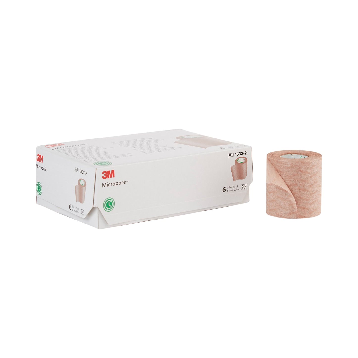 3M™ Micropore™ Medical Tape Tan 2 Inch X 10 Yard Paper NonSterile (5997_BX)