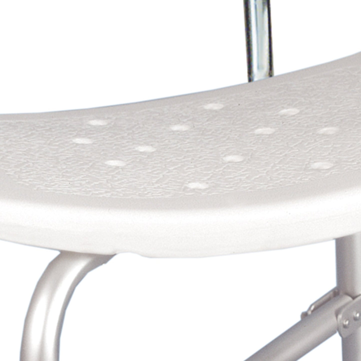 McKesson Bath Bench Without Arms Aluminum Frame With Backrest 20 Inch Seat Width 500 lbs. Weight Capacity (1205414_CS)