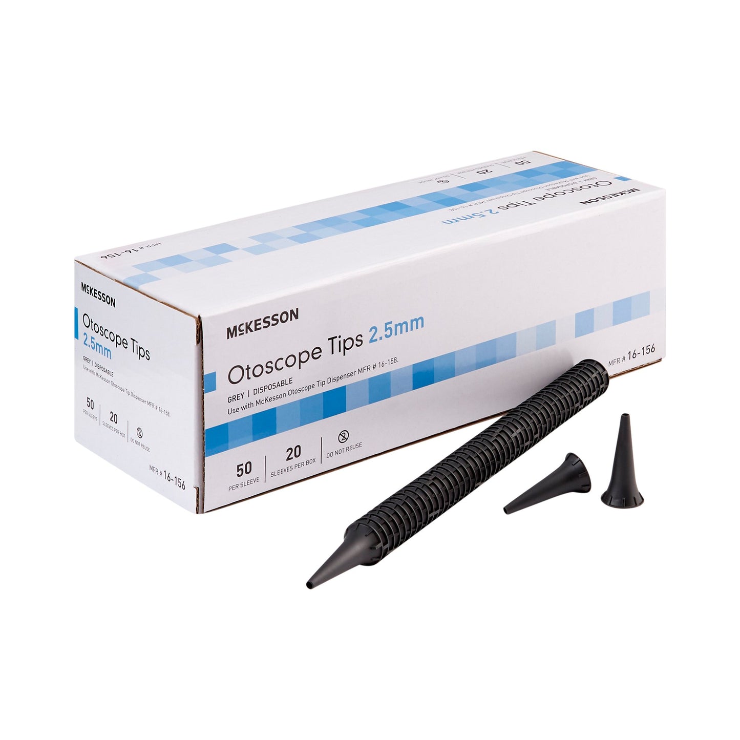 McKesson Ear Speculum Tip Child Size Plastic 2.5 mm Disposable (930088_CS)