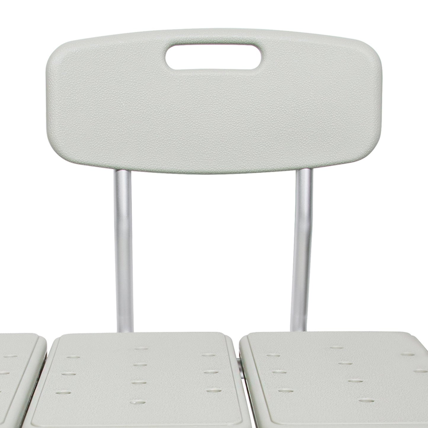 McKesson Knocked Down Bath Transfer Bench Removable Arm Rail 17-1/2 to 22-1/2 Inch Seat Height 400 lbs. Weight Capacity (1065210_EA)