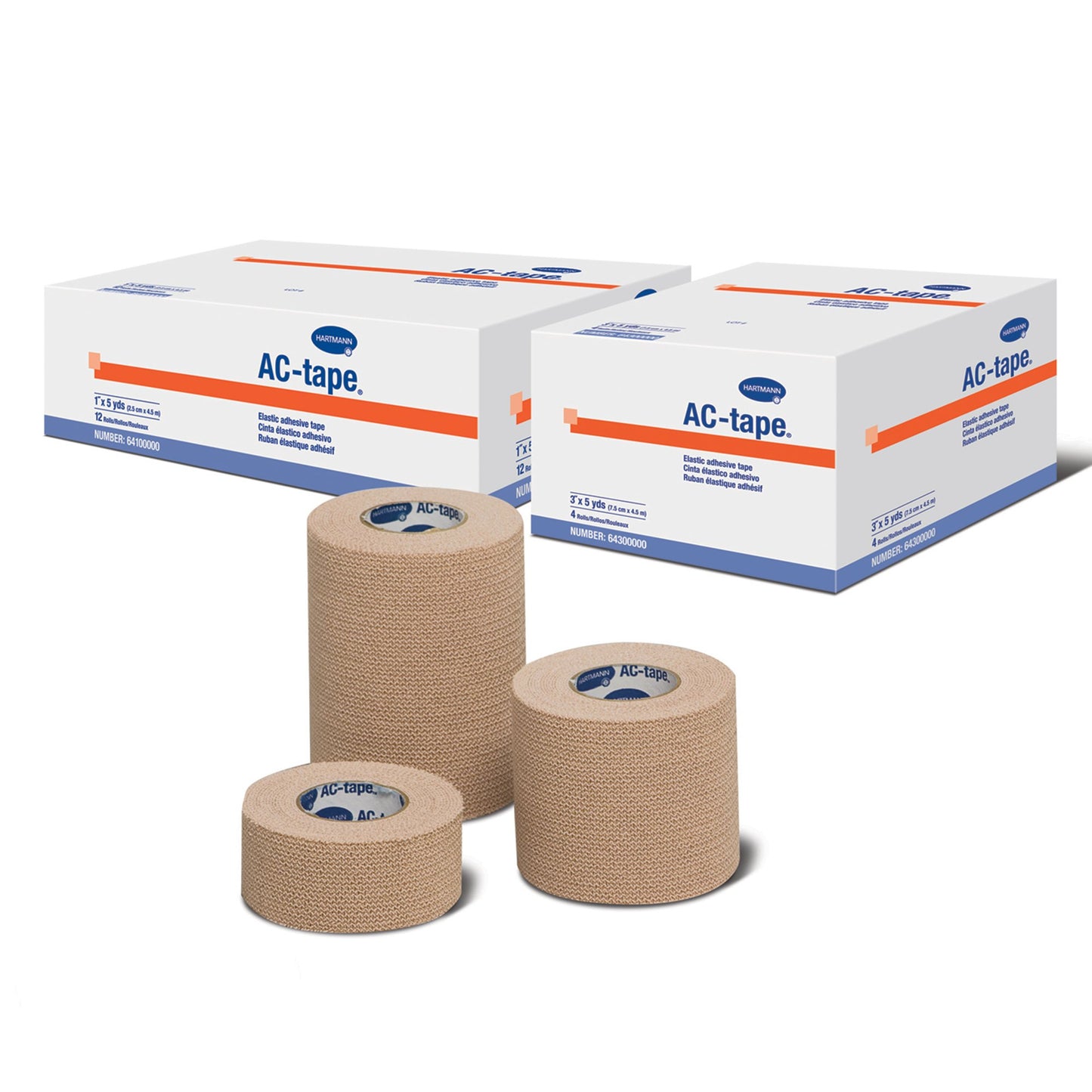 AC-tape® Athletic Tape Tan 3 Inch X 5 Yard Cotton NonSterile (442376_CS)