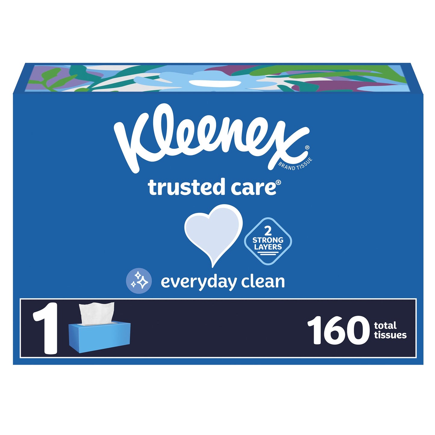Kleenex® Trusted Care® Facial Tissue White 3.469 X 4-3/4 Inch 160 Count (1209622_CS)