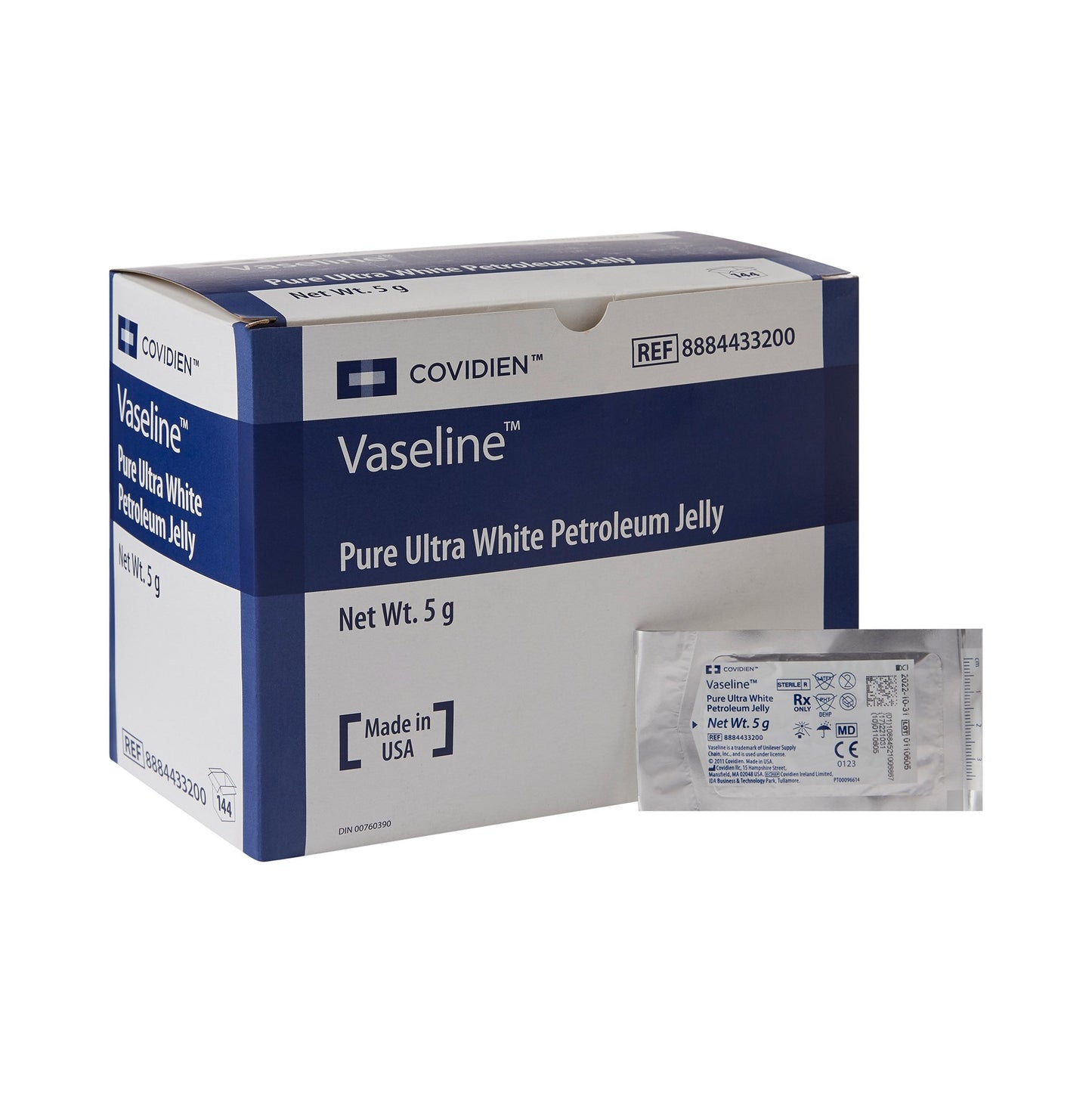 Vaseline® Petroleum Jelly 144 Per Box Individual Packet Sterile (32747_CS)