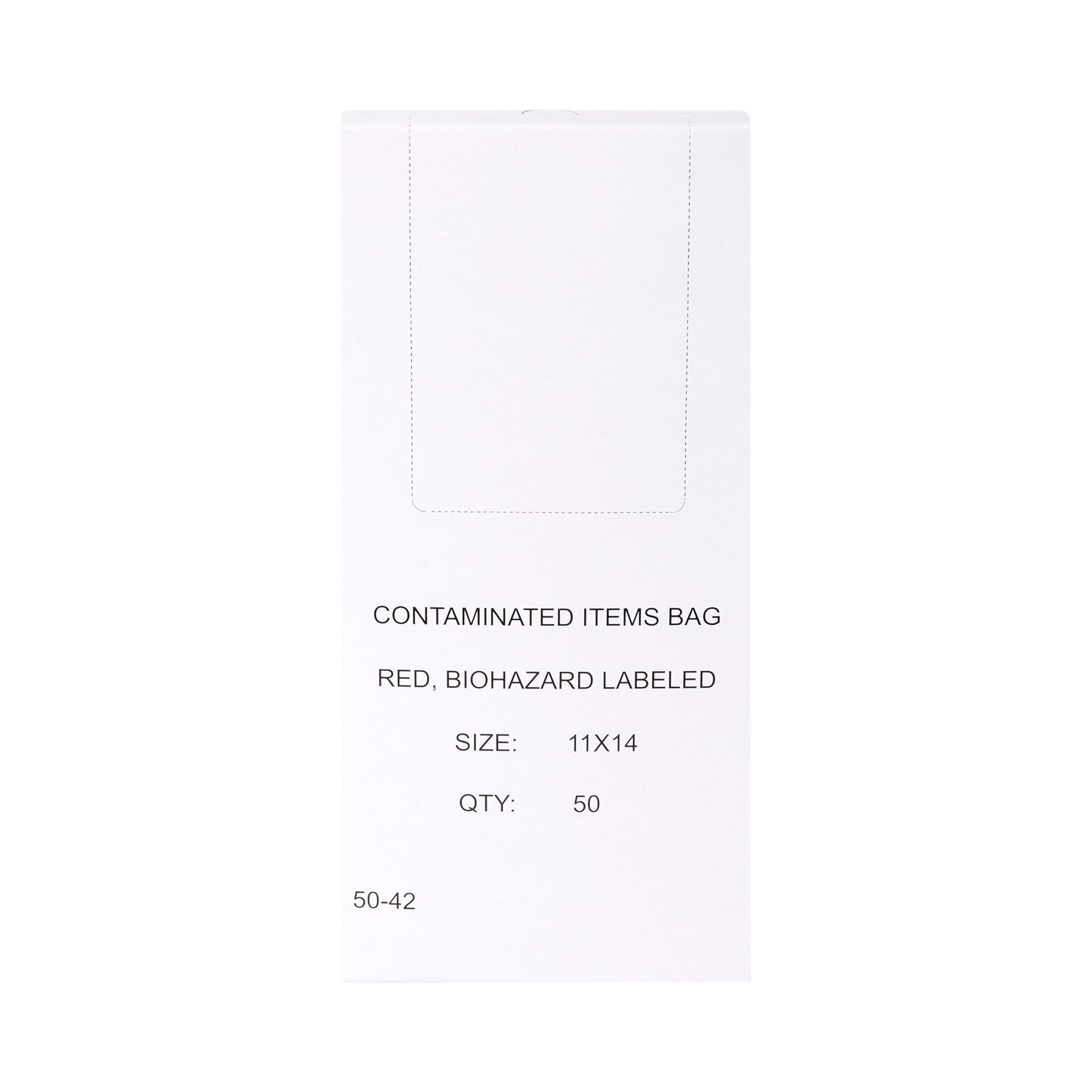 McKesson Biohazard Waste Bag Biohazard Symbol / Infectious Waste 1 to 3 gal. Red 11 X 14 Inch (223411_CS)