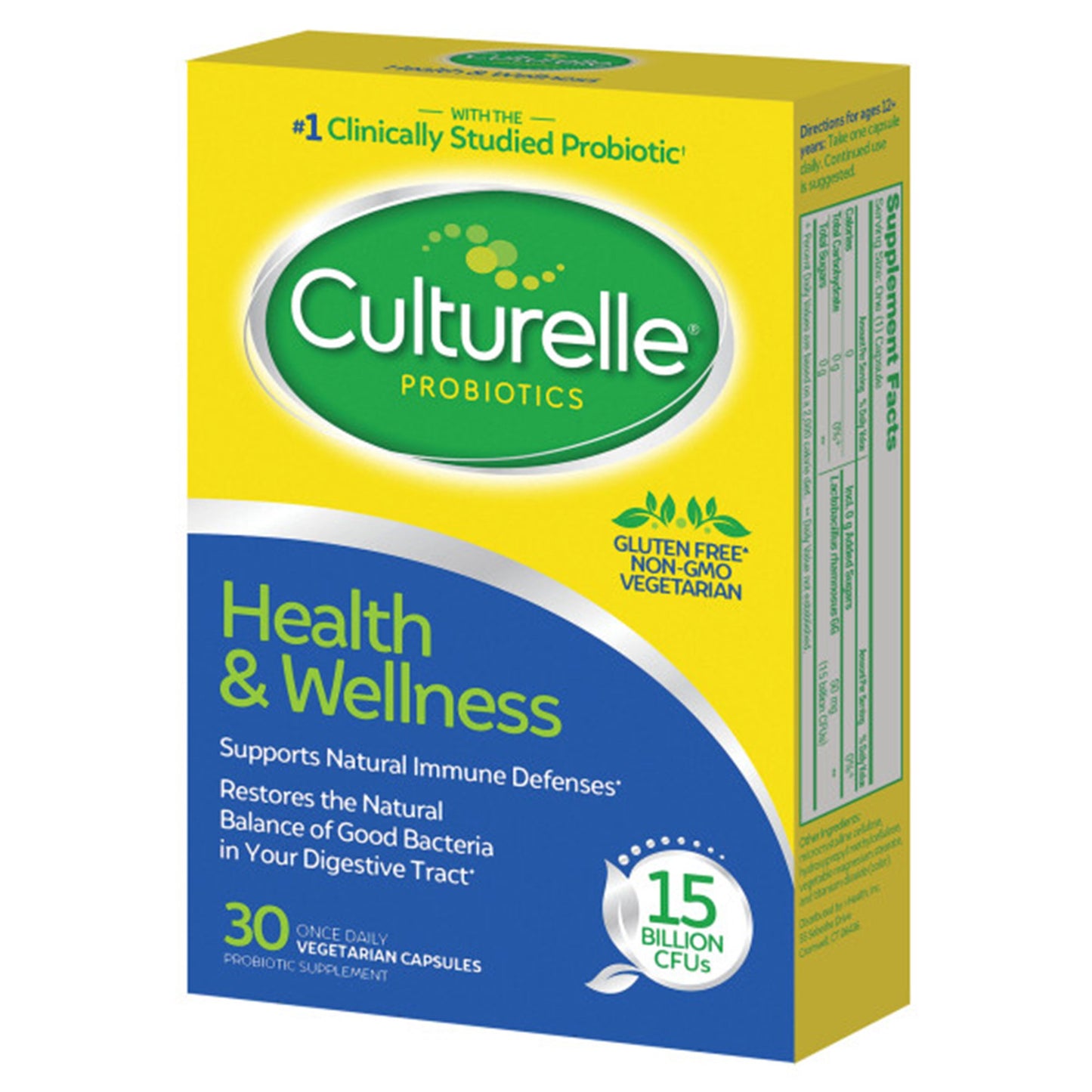 Culturelle® Probiotic Dietary Supplement 30 per Box Capsule (1268944_BX)