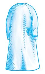 SmartGown™ Surgical Gown with Towel 2X-Large / X-Long Blue Sterile AAMI Level 4 Disposable (563510_CS)