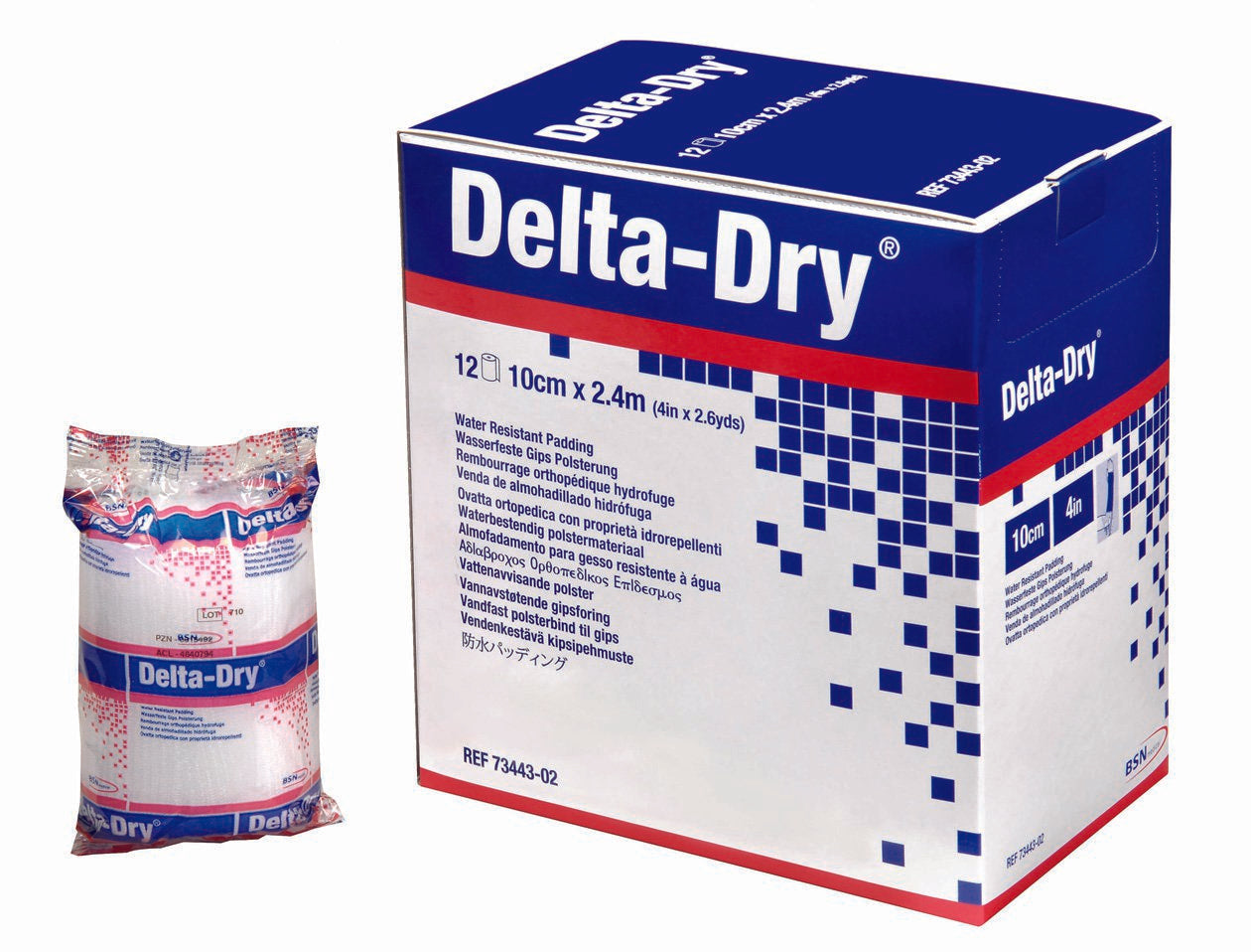 Delta-Dry® Cast Padding Undercast / Water Resistant 3 Inch X 2.6 Yard Synthetic NonSterile (587450_PK)