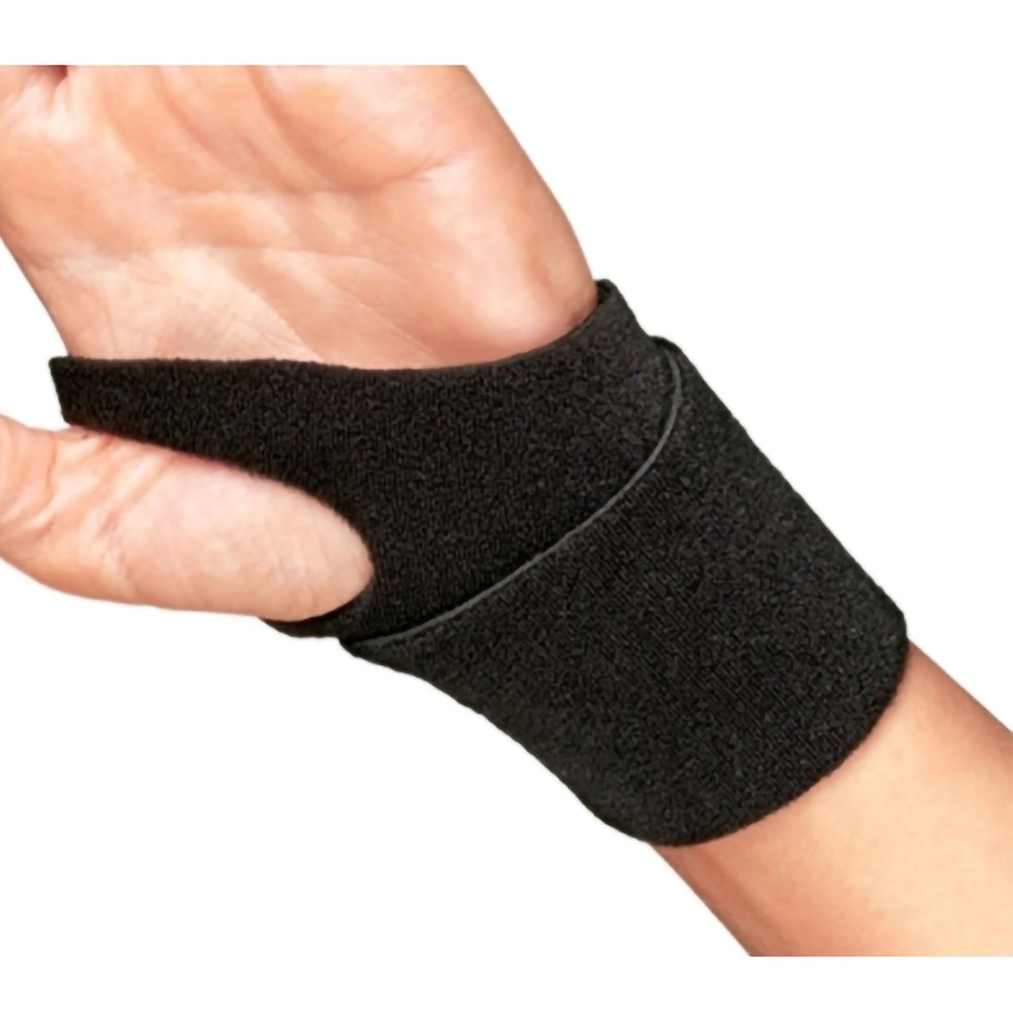ProCare® Wrist Support Wraparound / Wristlet Neoprene Left or Right Wrist Black One Size Fits Most (543730_EA)