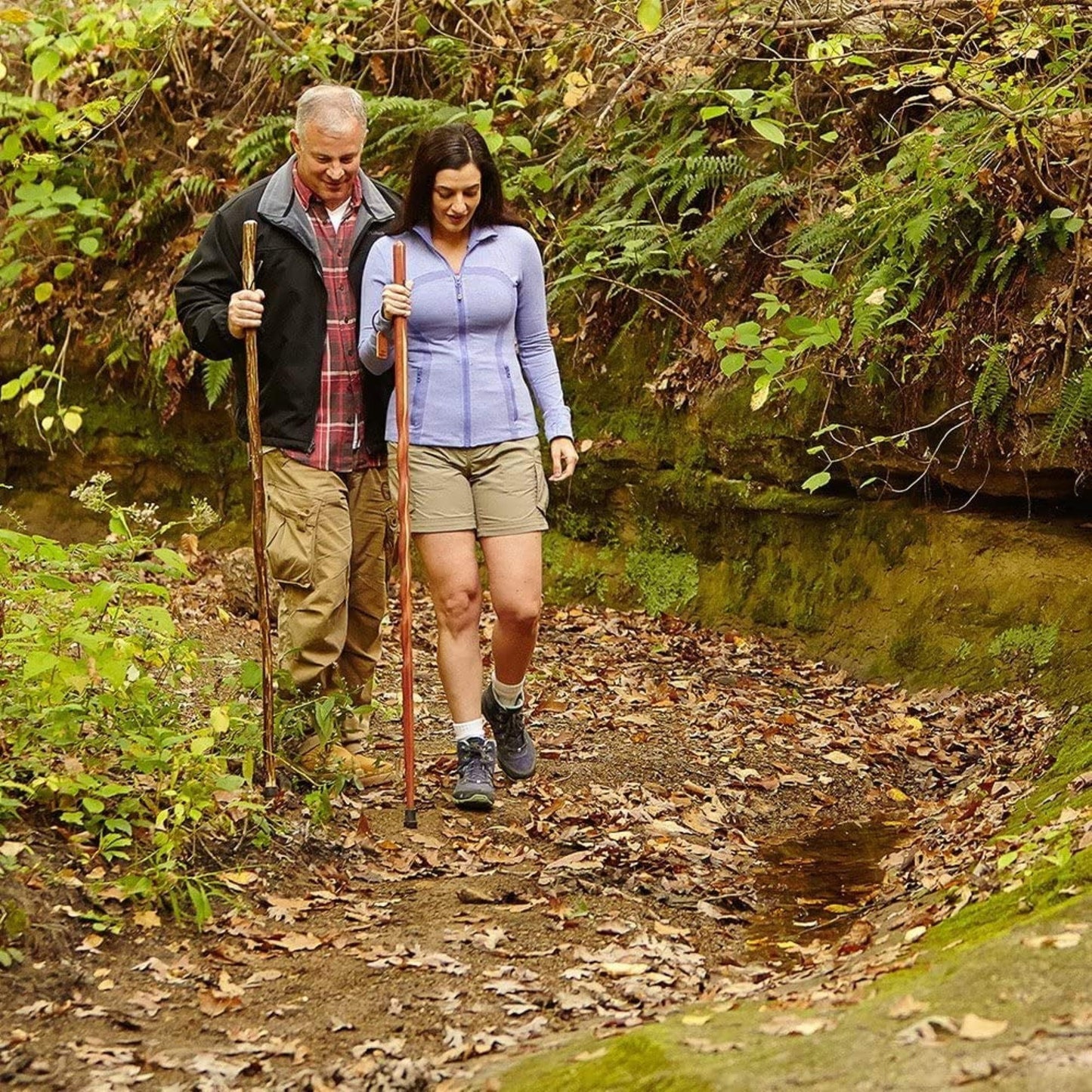 Brazos™ Twisted Fitness Walker Walking Stick Wood 48 Inch Height Brown (1229035_EA)