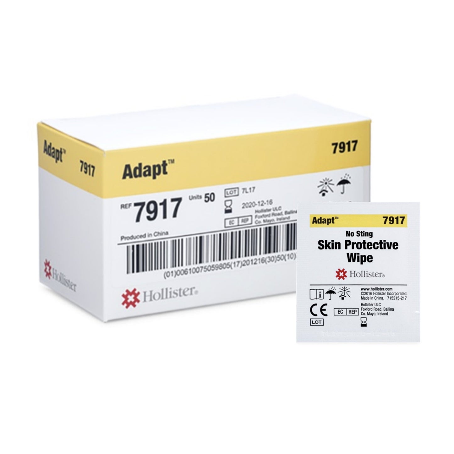 Adapt™ No Sting Skin Barrier Wipe 42% / 58% Strength Water / PVP / Butylene Glycol Individual Packet NonSterile (957425_BX)