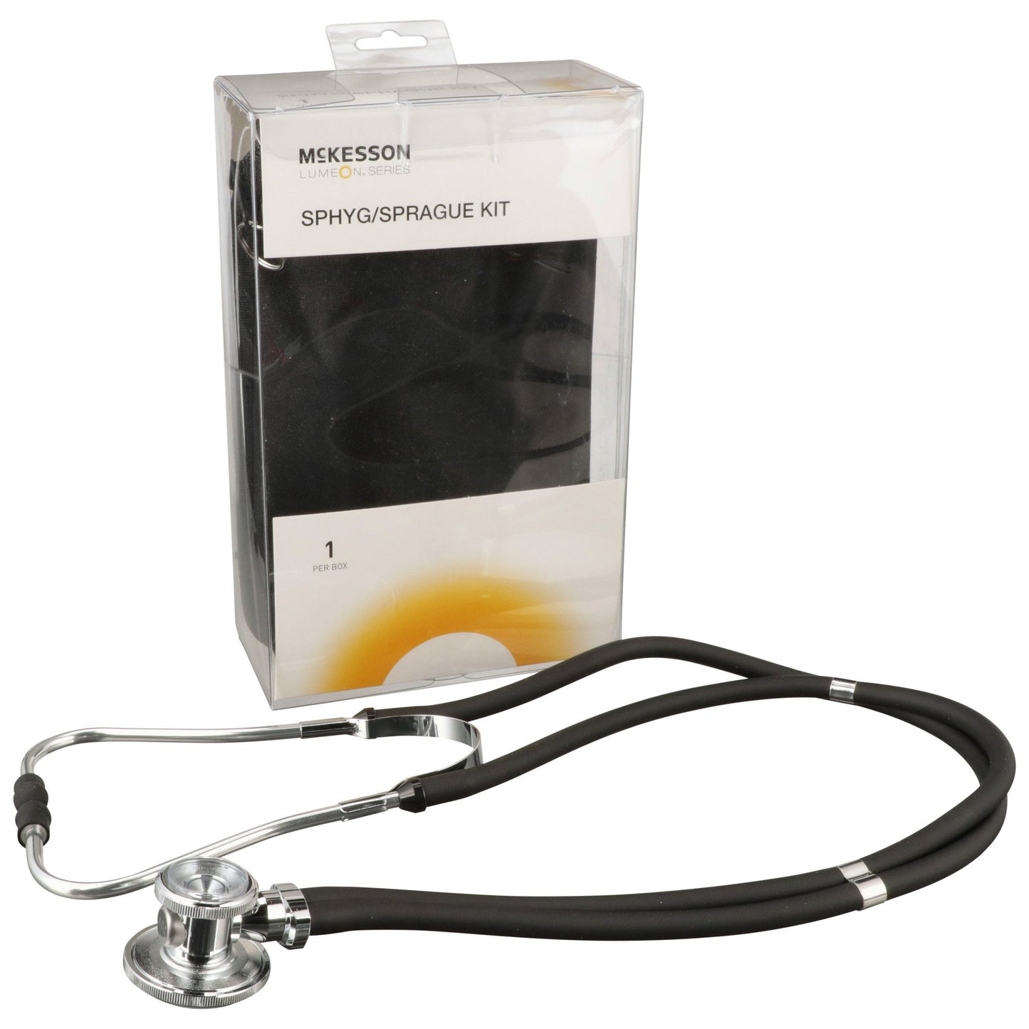 McKesson Brand Reusable Aneroid / Stethoscope Set 23 to 33 cm Adult Cuff Dual Head Sprague Stethoscope Pocket Aneroid (803191_CS)