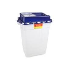 Recykleen™ Pharmaceutical Waste Container White Base 26-1/4 H X 20 W X 14-3/4 D Inch Vertical Entry 19 Gallon (697498_CS)