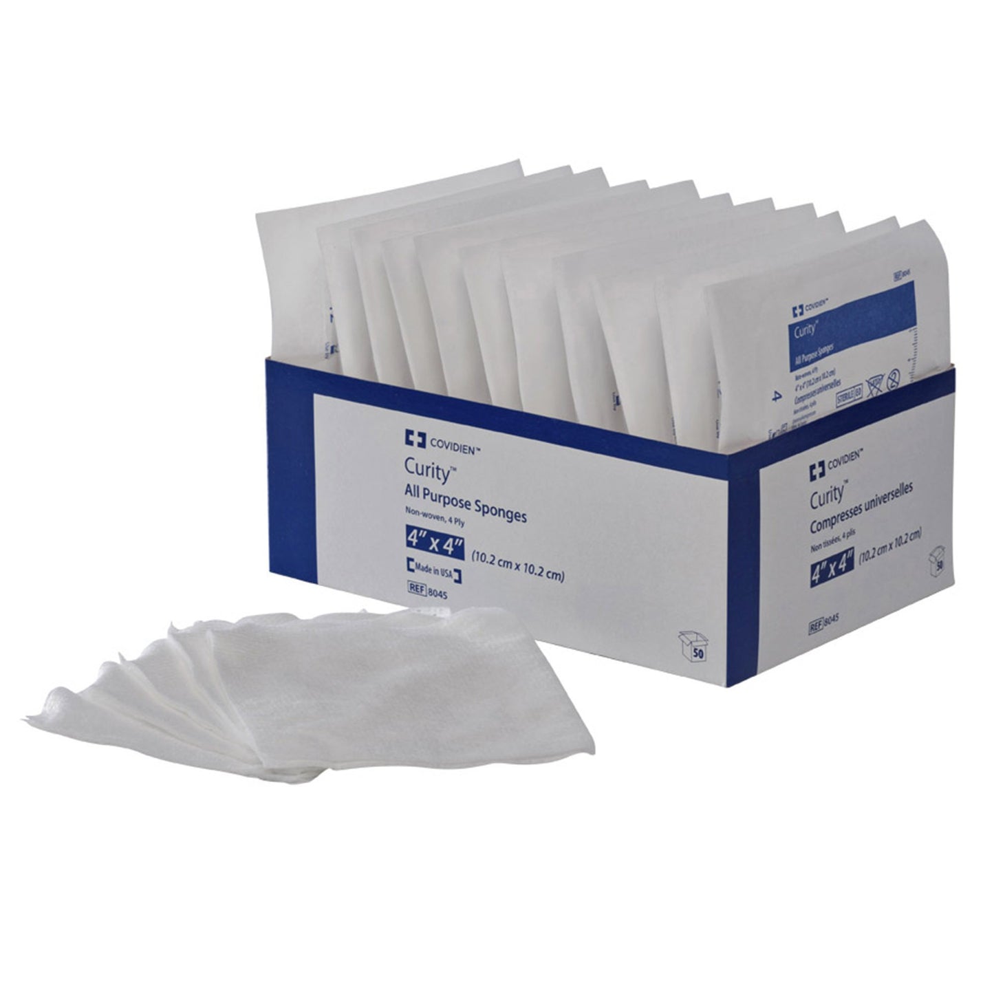 Curity™ Nonwoven Sponge 4 X 4 Inch 4-Ply Sterile 5 per Pouch (546402_TR)