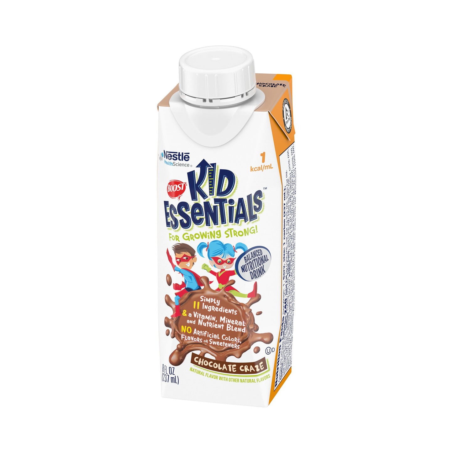 Boost® Kid Essentials™ 1.0 Pediatric Oral Supplement Chocolate Craze Flavor 8 oz. Carton Liquid Vitamins / Minerals (1178506_EA)