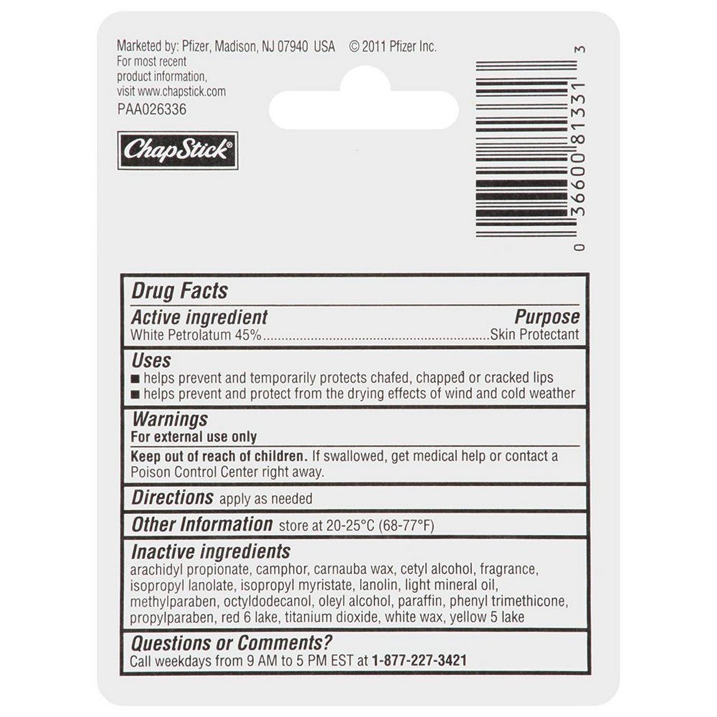 Chapstick® Lip Balm 0.15 oz. Tube (1150199_CT)