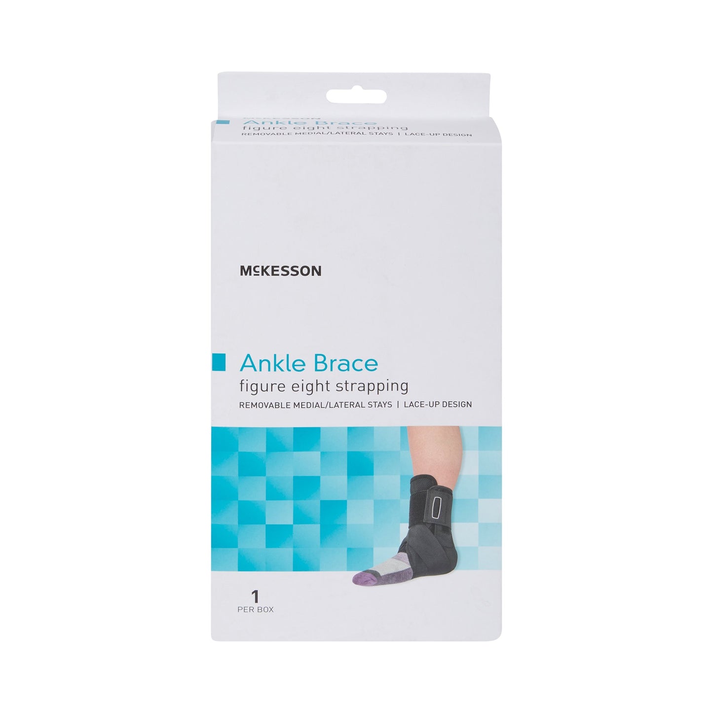 McKesson Ankle Brace Small Lace-Up / Figure-8 Strap / Hook and Loop Closure Foot (1159072_EA)
