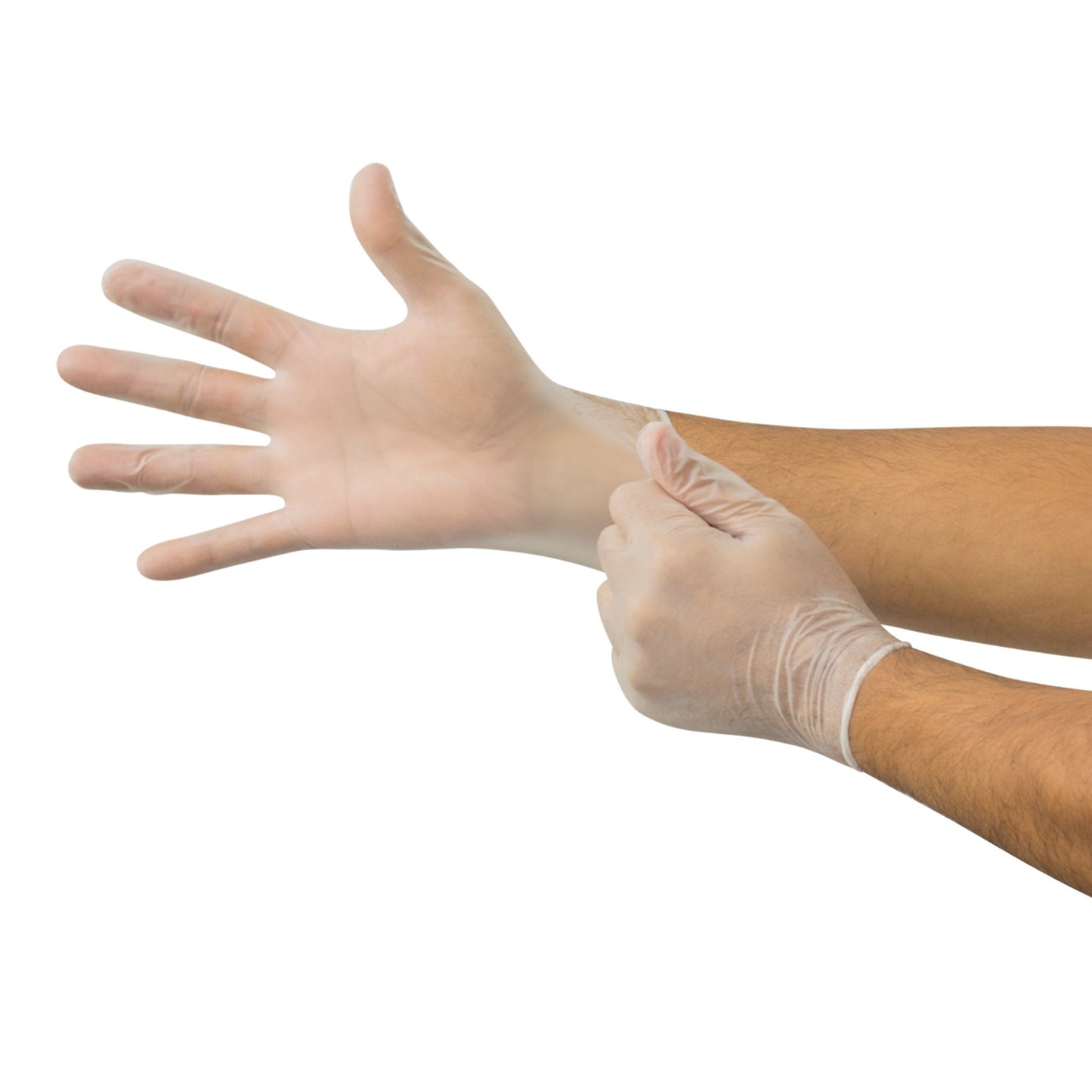 Derma Free™ Exam Glove Medium NonSterile Vinyl Standard Cuff Length Smooth Clear Not Rated (816890_CS)