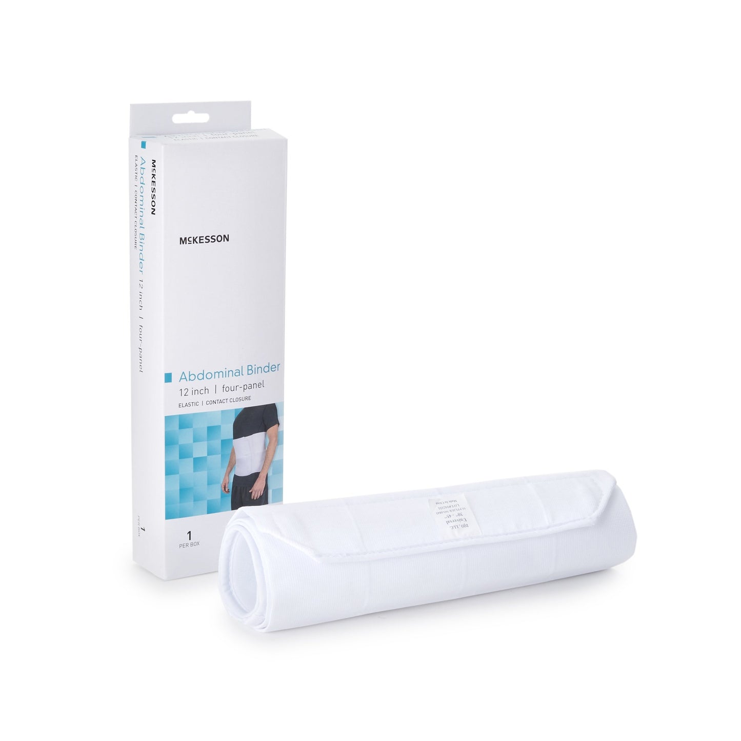 McKesson Abdominal Binder Small / Medium Hook and Loop Closure 30 to 45 Inch Waist Circumference 12 Inch Height Adult (1159058_EA)