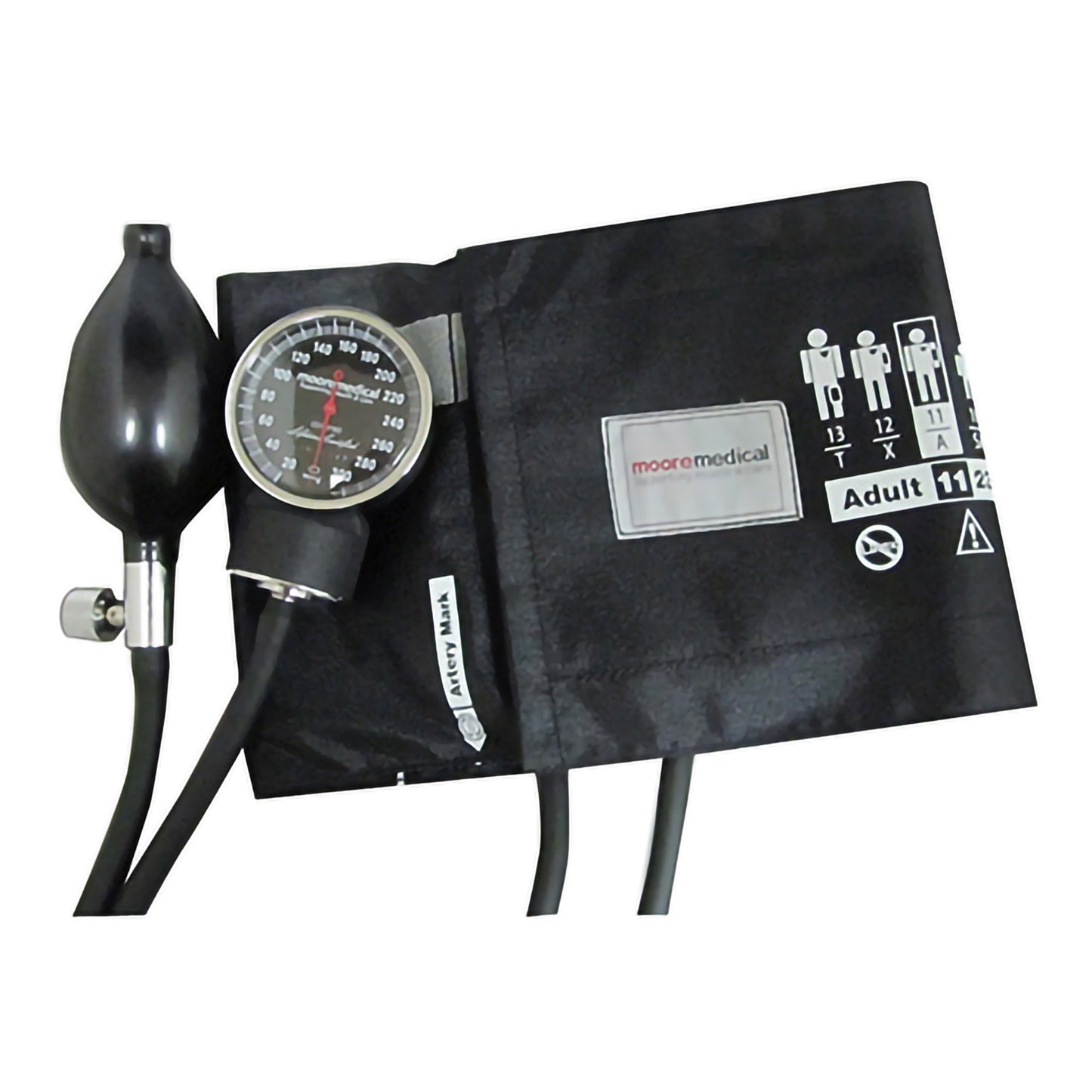 McKesson Premium Aneroid Sphygmomanometer Unit Adult Cuff Nylon Cuff 23 - 40 cm Pocket Aneroid (1067613_EA)
