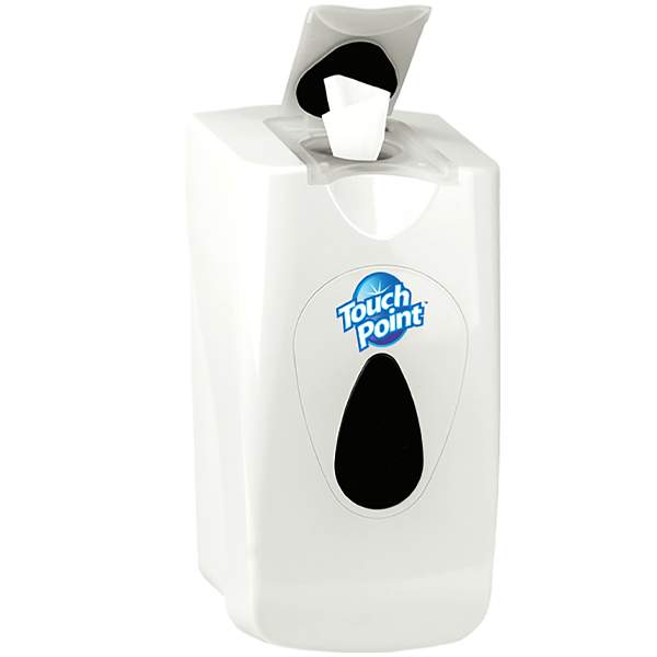 Touch Point® Junior Flip-Top Dispenser, White (HOS1005FT)