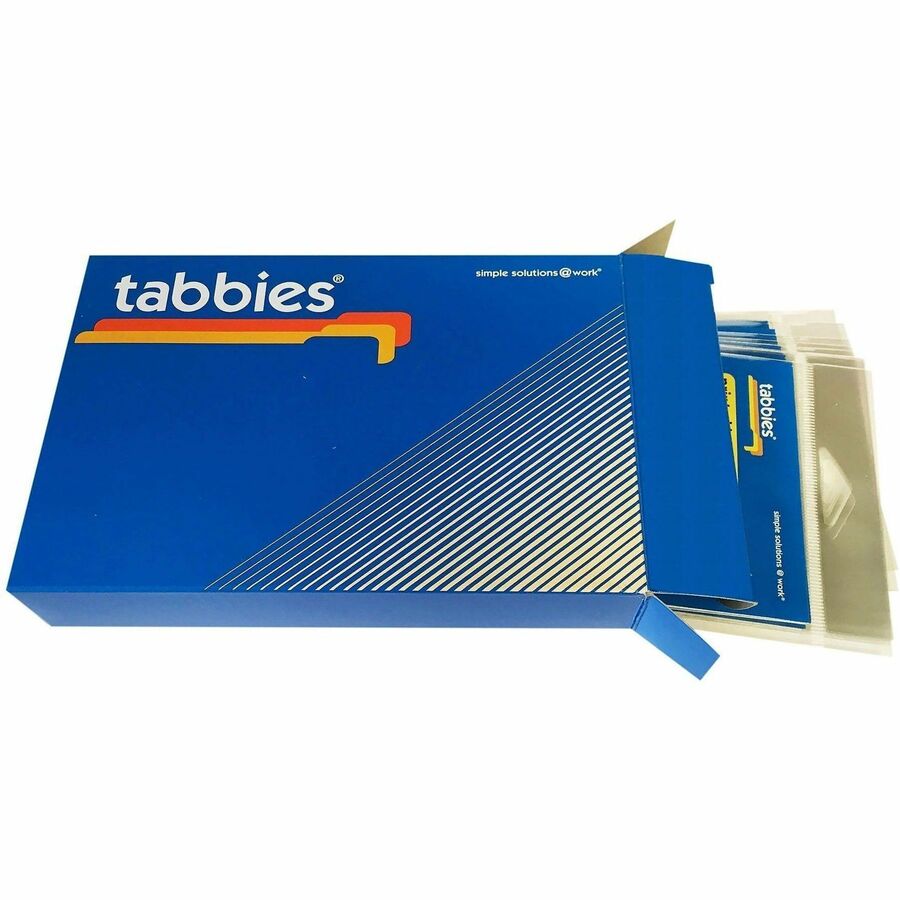 Tabbies Self-adhesive File Folder Label Protectors, For 3 1/2" x 2" Sheet, Clear, 100/Pack (TAB58385)