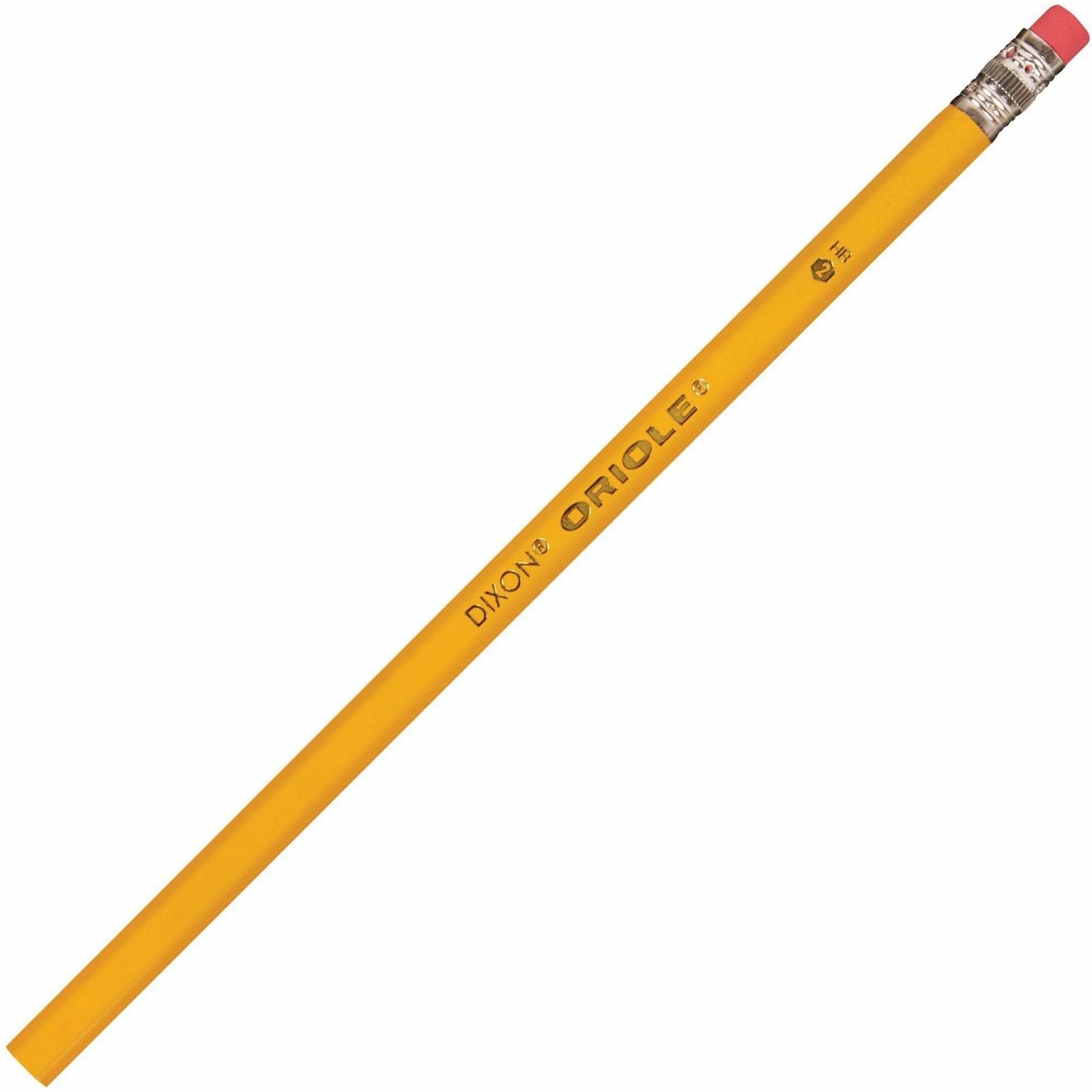 Dixon Wood-Cased Pencils, Black Lead, #2, Yellow Wood Barrel, 1 Dozen (DIX12872DZ)