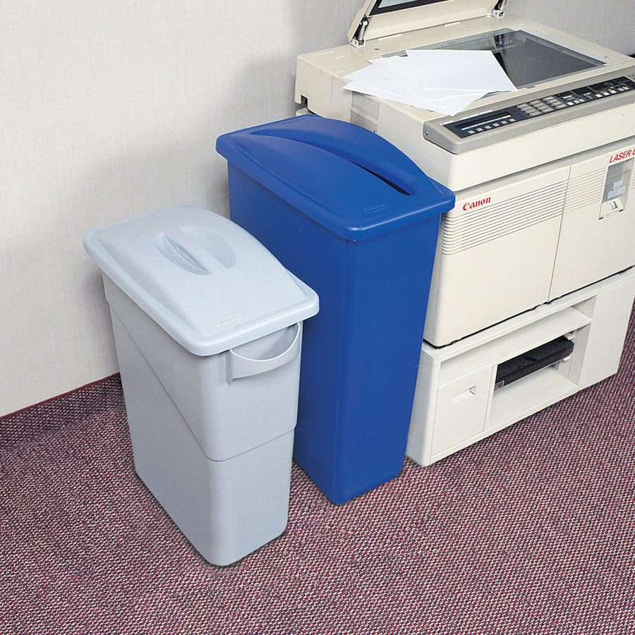 Rubbermaid Commercial Slim Jim Paper Recycling Container Lid, Blue (RCP270388BE)