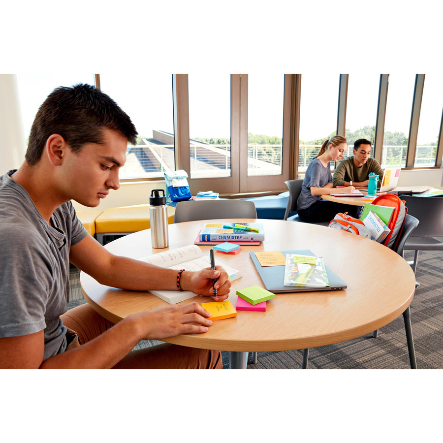 Post-it Super Sticky Note Pads, 135, 3" x 3", 45 Sheets per Pad (MMM3321SSAU)