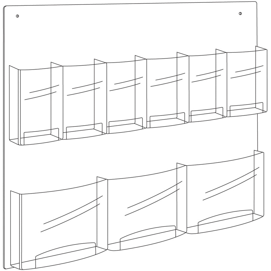 Safco Nine Compartment Magazine/Pamphlet Display (SAF5666CL)