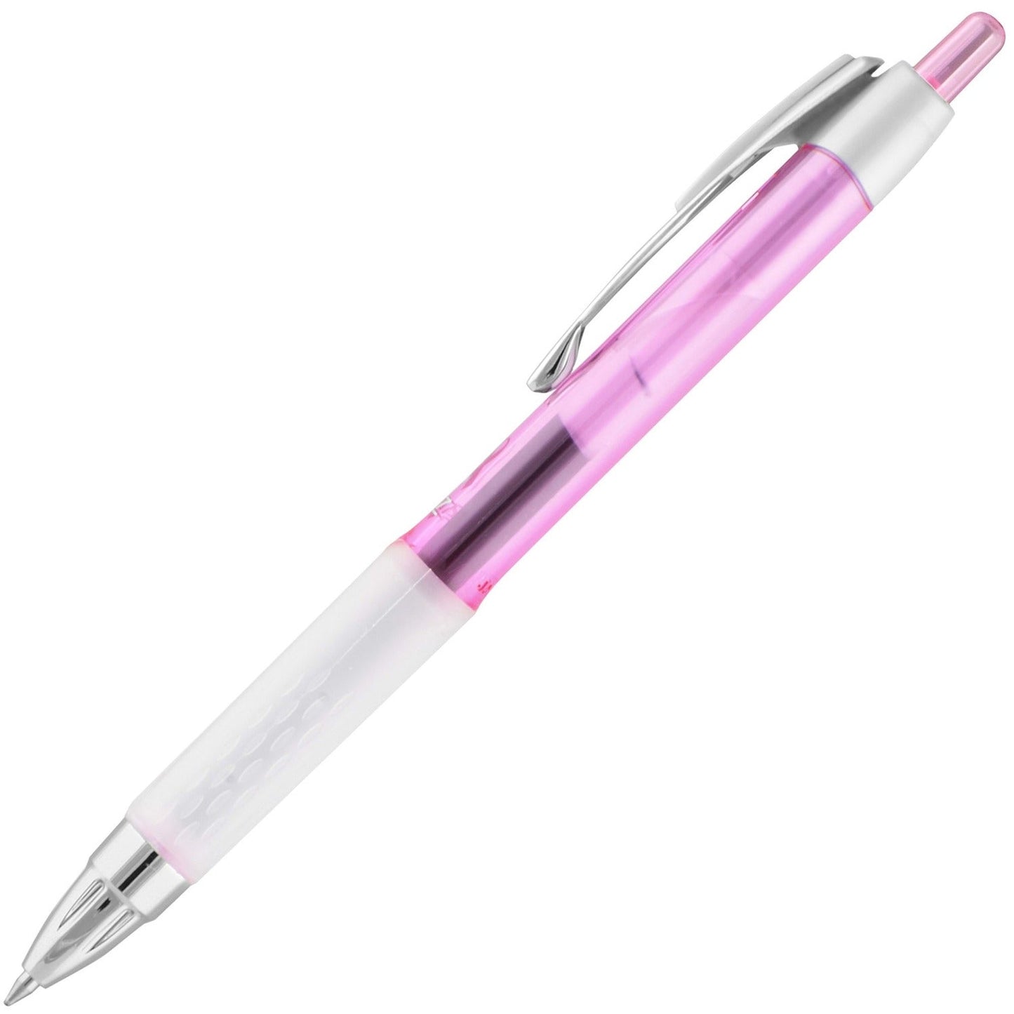 uni-ball-207-retractable-gel-pink-ribbon-edition-medium-pen-point-0-7-mm-pen-point-size-refillable-black-gel-based-ink-pink-barrel-num-ubc1745267_1