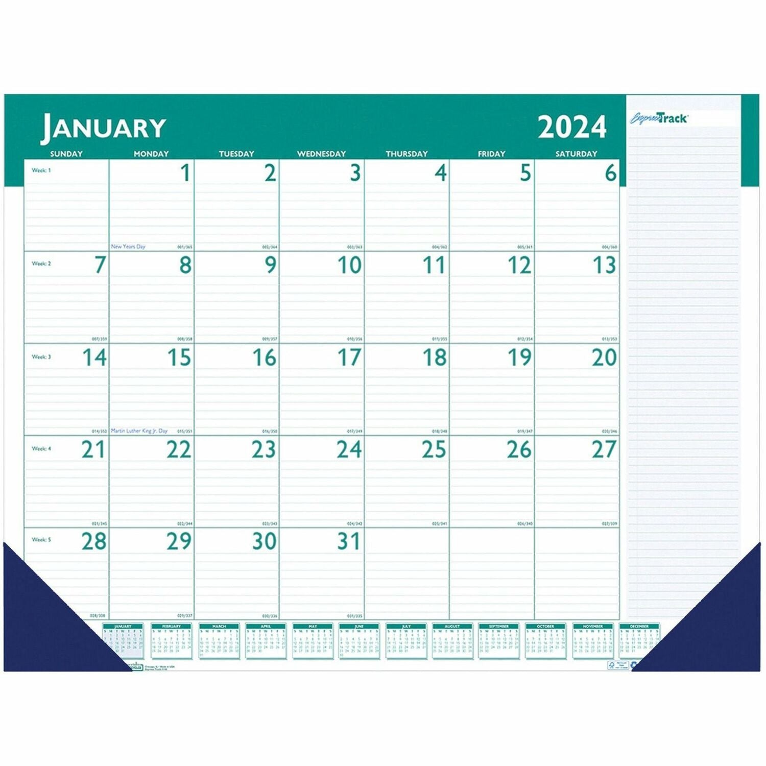 house-of-doolittle-express-track-monthly-desk-pad-calendar-num-hod148_1